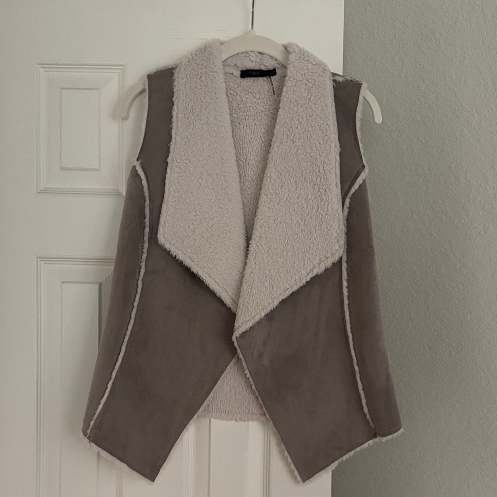 THML Tan and Cream Vest
